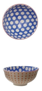 Hazel Bowl | Cobalt + Tangerine