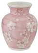 Hand-Painted Stoneware Vase W Cherry