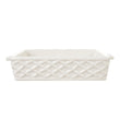 Stoneware Basket Weave Baker W Handles