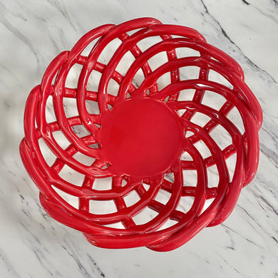 Woven Bread Basket | Red