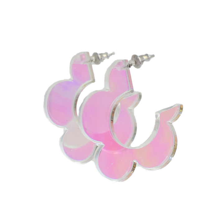 Daisy Hoops | Iridescent