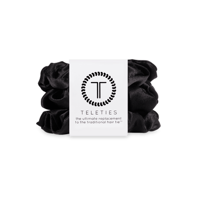 Teleties | Jet Black Large Scrunchie