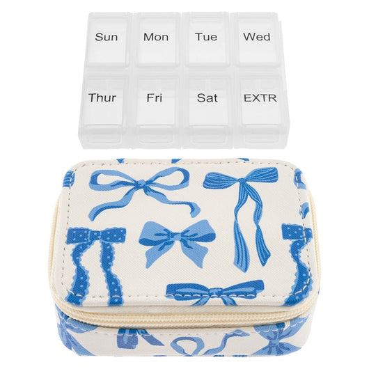 TRAVEL PILL CASE  BOWS (F25)