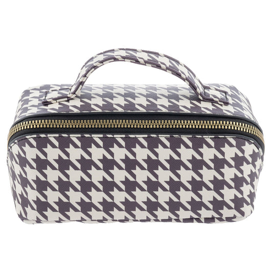 MINI ZIP COSMETIC BAG  HOUNDSTOOTH (F25)