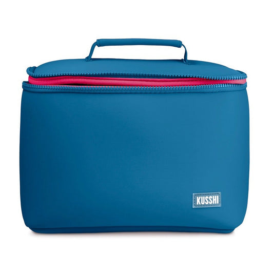 Neoprene Small Train Midnight Teal/ Raspberry