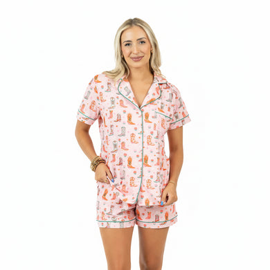 Boots and Roses Pajamas