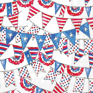 Patriotic Pennant • Cocktail Napkins