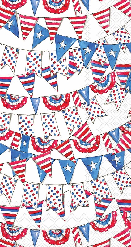 Patriotic Pennant • Guest Towels