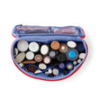 Neoprene Large Train Case | Coral Red + Periwinkle