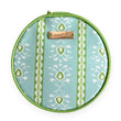 Rosemary Stripe Blue Round Jewelry Case