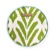 Petite Frond Green Round Jewelry Case