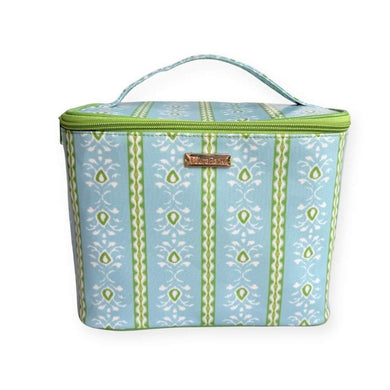 Rosemary Stripe Blue Train Case