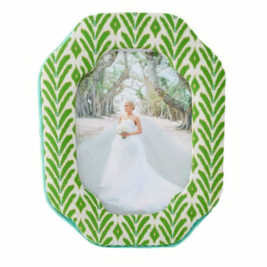 Petite Frond Green Fabric Frame