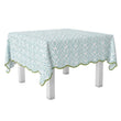 Petite Frond Blue Square Game Tablecloth