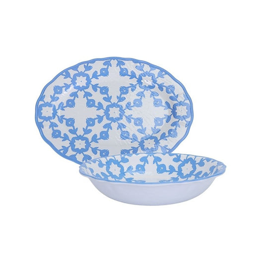 Highlands Blue Melamine Serving Bowl