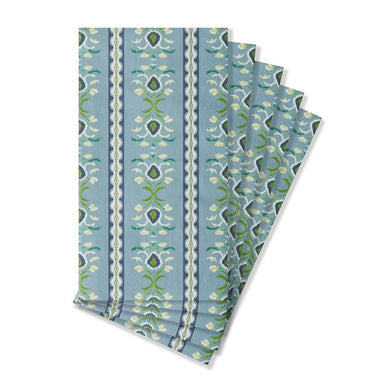 Rosemary Stripe French Blue Paper Guest Towels