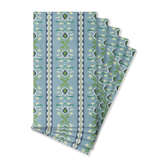 Rosemary Stripe French Blue Paper Guest Towels