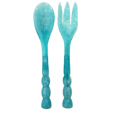 Bermuda Salad Servers, Blue