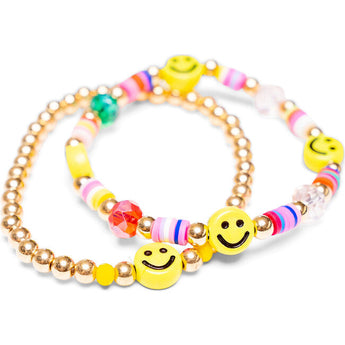 Smiley Gold Bracelet Set