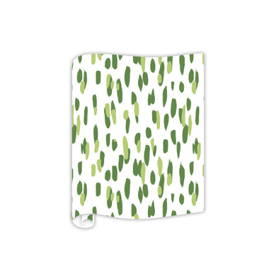 Holiday Gift Wrap | Green Clubhouse Dot