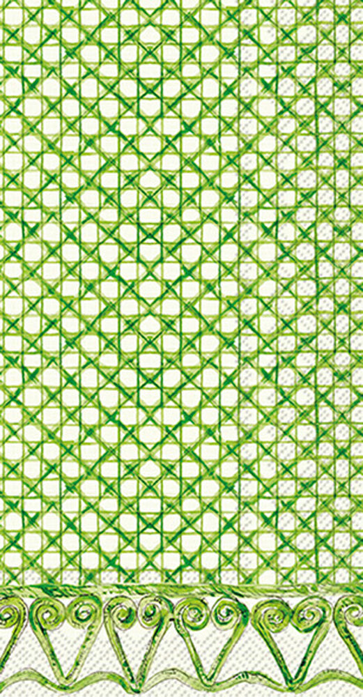 Green Botanical Cane | Guest Towels