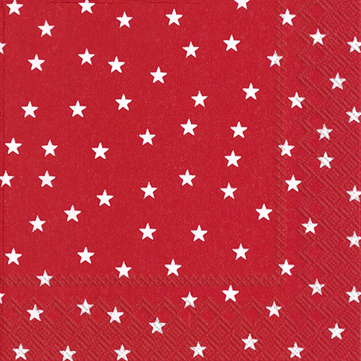 Red Little Stars | Cocktail Napkins