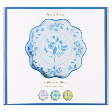 Vintage Botanical Reusable Large Plates