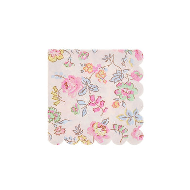 Pink Chintz Small Napkins (x 16)