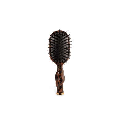 Mini Boar Bristle Hair Brush • Tortoise