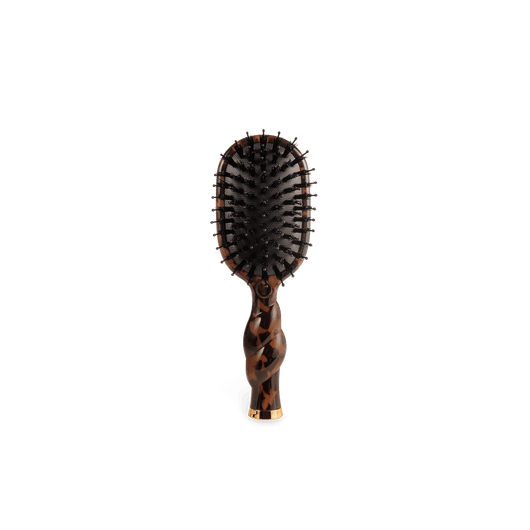 Mini Boar Bristle Hair Brush • Tortoise