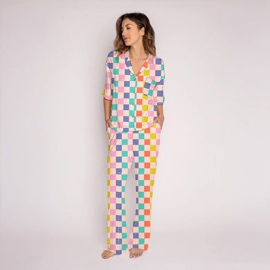 Multicolored Checkered Loungewear