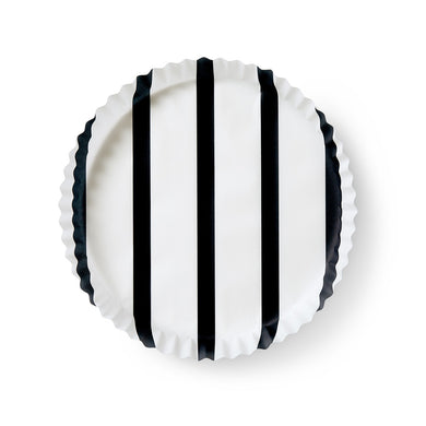 Bold Black Stripes preformed plate liners