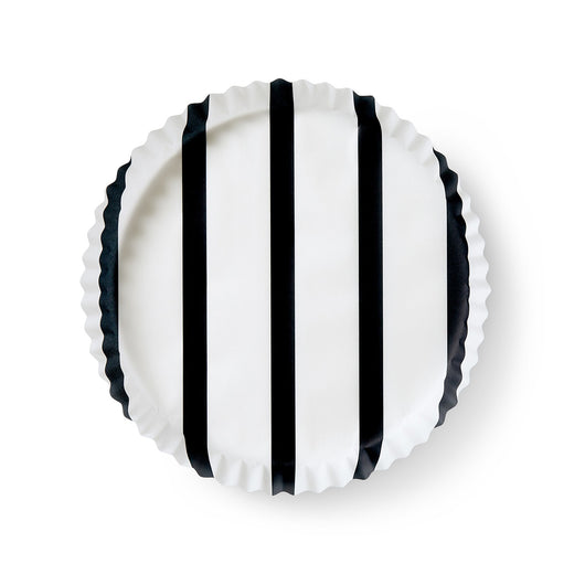 Bold Black Stripes preformed plate liners