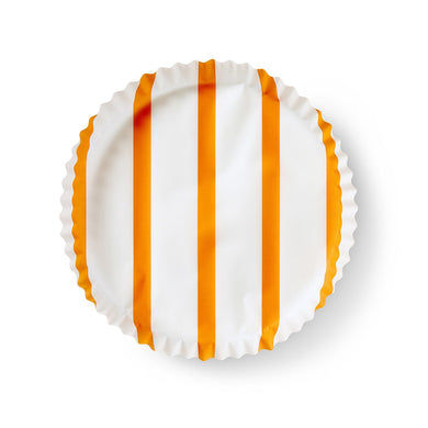 Bold Orange Stripes preformed plate liners