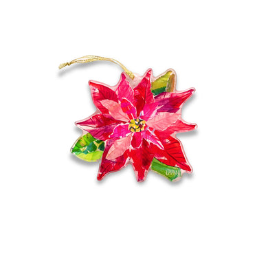 Acrylic Ornament | Poinsettia