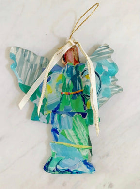 Good News Angel Ornament | Green