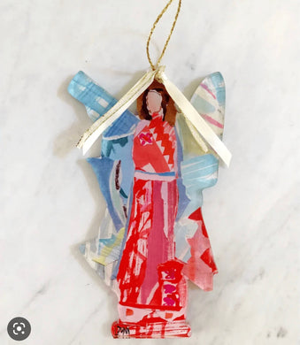 Good News Angel Ornament | Red