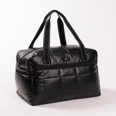 First Class Duffle Black Box Quilted