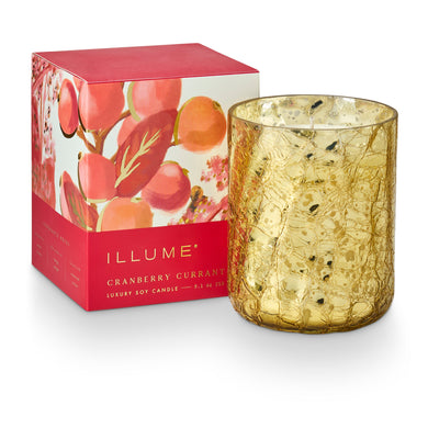 Cranberry Currant • Small Crackle Glass