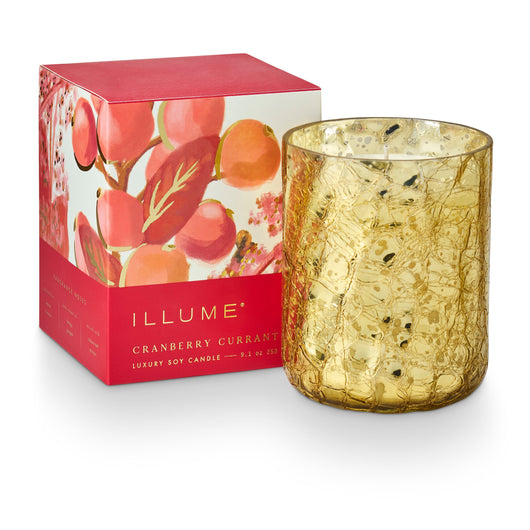 Cranberry Currant • Small Crackle Glass