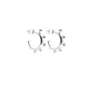Metal Huggie | Silver