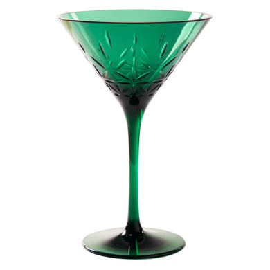 Classic Martini Glasses | Green