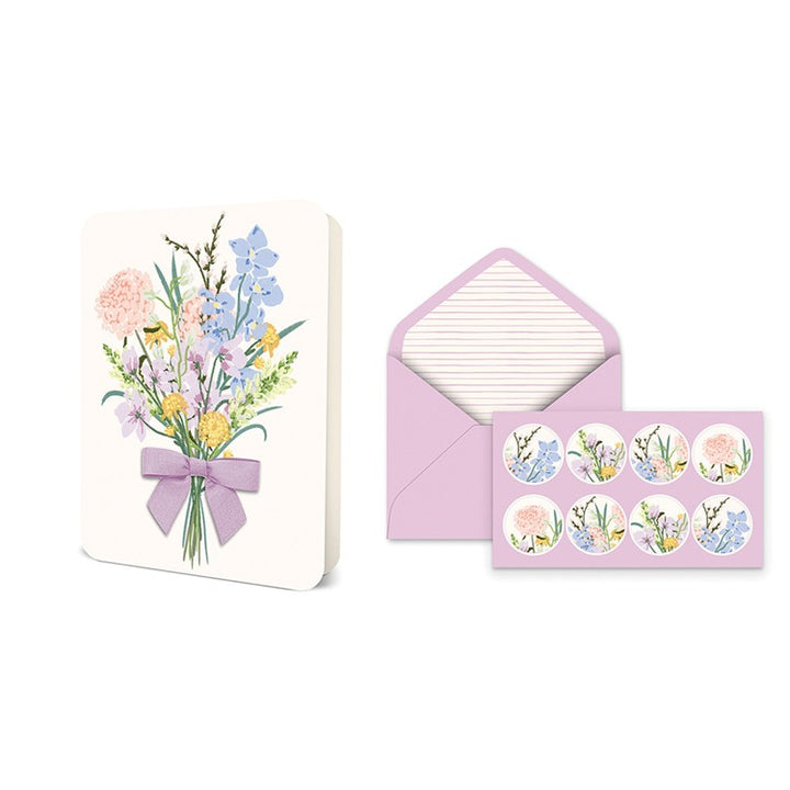 Blissful Bouquet Bow Note Card Set