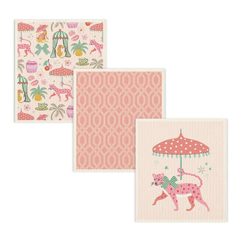 Leopard on Parade Do-It-All Dishcloths