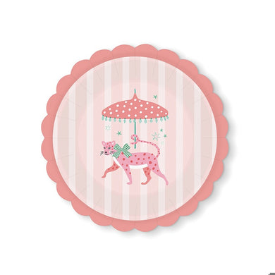 Leopard on Parade Scalloped Dessert Plates