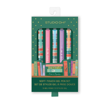 Cozy Reads Soft-Touch Gel Pen Set