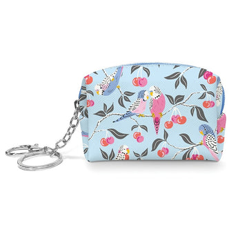 Birds in the Cherry Tree Key Chain Pouch