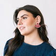 Cranberry Tile Earrings