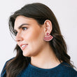 Cranberry Tile Earrings