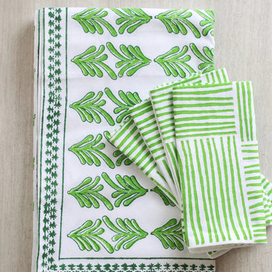 Palmetto Table Throw | Green